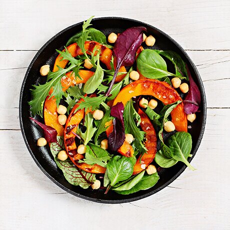 Vegan Roasted Vegetable and Chickpea Salad